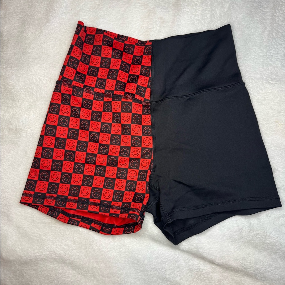 Stylish Red and Black Women's Shorts